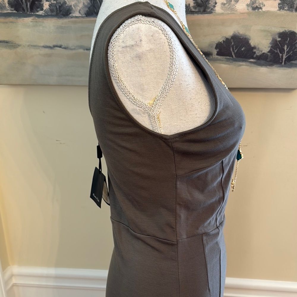 Massimo Dutti Sleeveless Bodycon Mini Dress - Picture 3 of 10